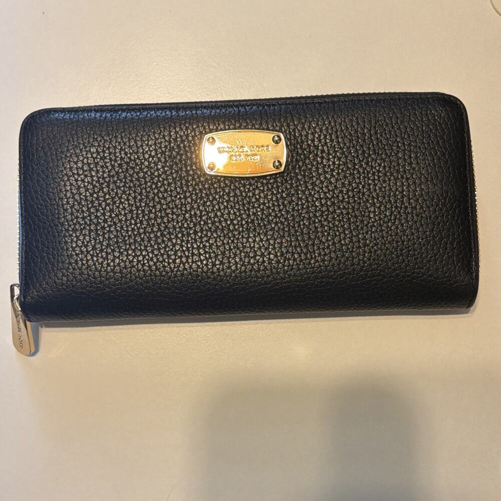 New MICHAEL KORS JET SET ITEM ZA CONTINENTAL LEATHER WALLET